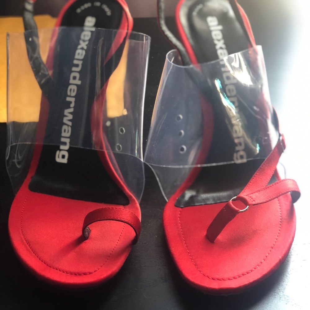 Alexander Wang Red Kaia Sandal
